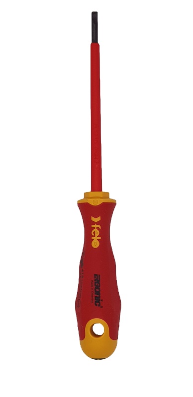 Отвёртка ERGONIC диэлектр., серия 417, +/- Z 1x80 FELO 417 102 90