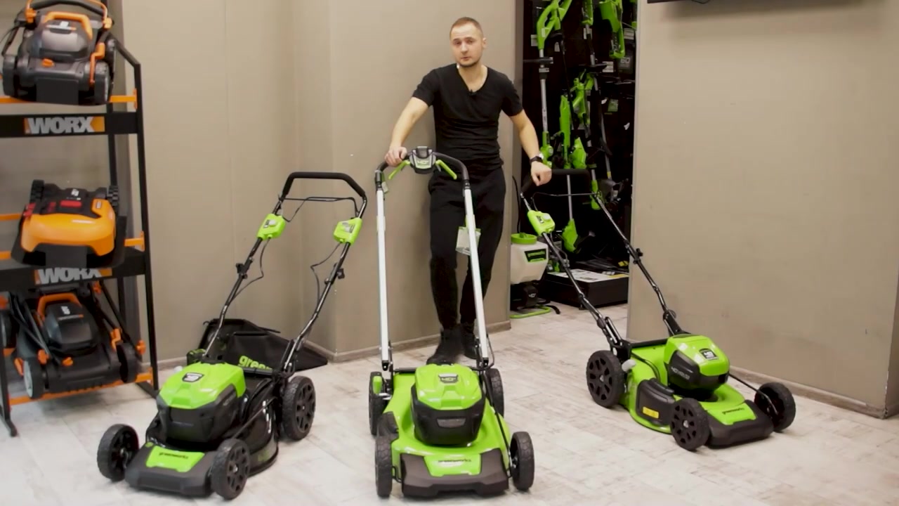 Обзор на газонокосилку аккумуляторную Greenworks 46 см 40V GD40LM46HP, бесщеточная
