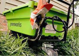 аккумуляторная самоходная тележка greenworks