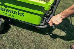 аккумуляторная самоходная тележка гринворкс