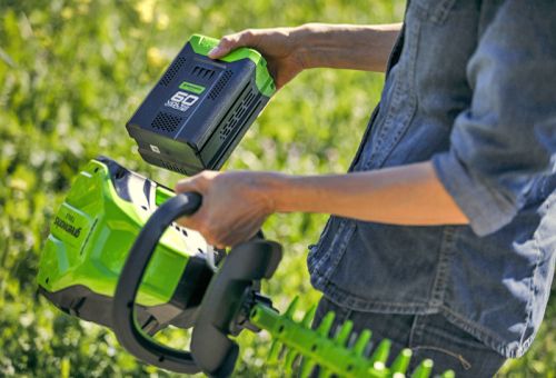 аккумуляторный кусторез гринворкс