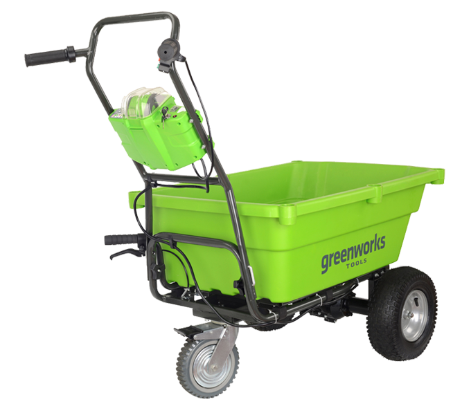 Садовая тележка самоходная Greenworks 106 л 40V G40GC