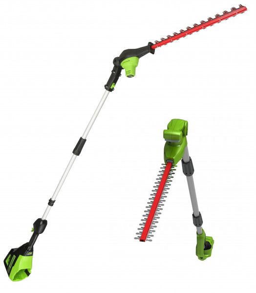 аккумуляторный кусторез-высоторез гринворкс