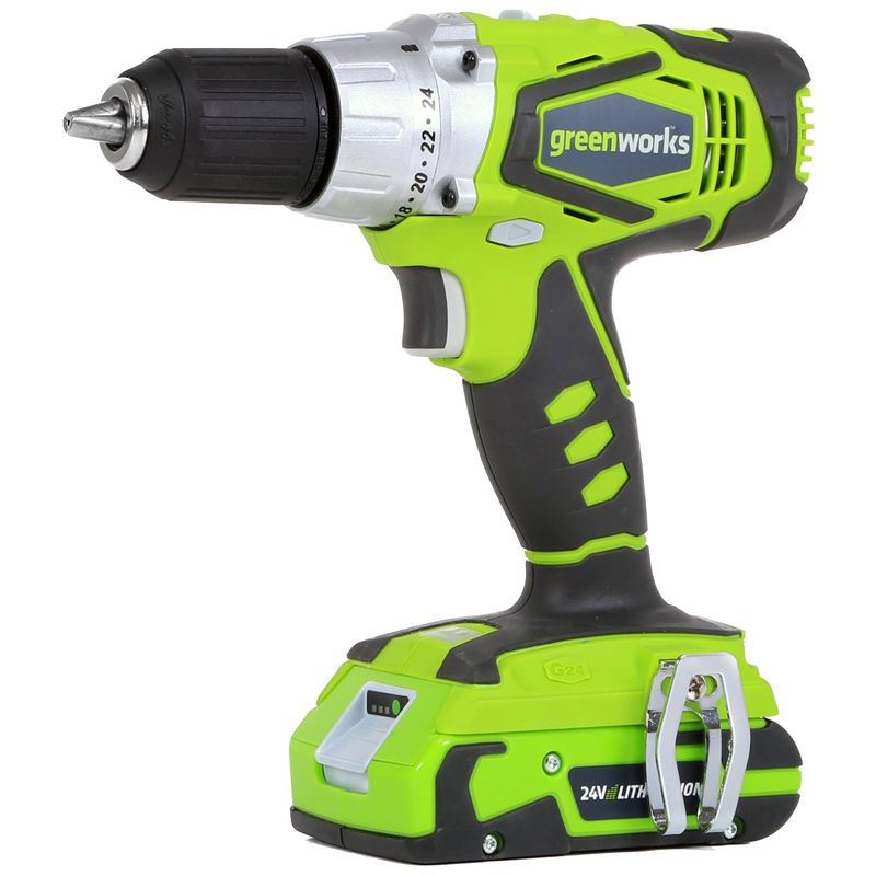 Шуруповёрт аккумуляторный Greenworks 24V G24DD