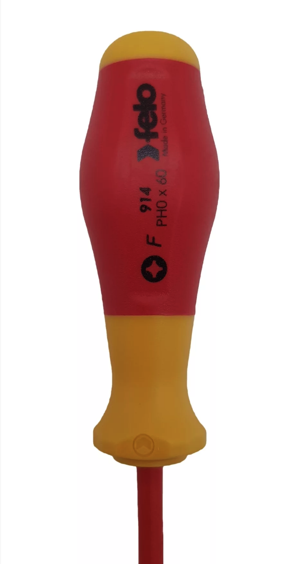 Отвертка диэлектрическая крестовая PH0X60 Felo 91400190