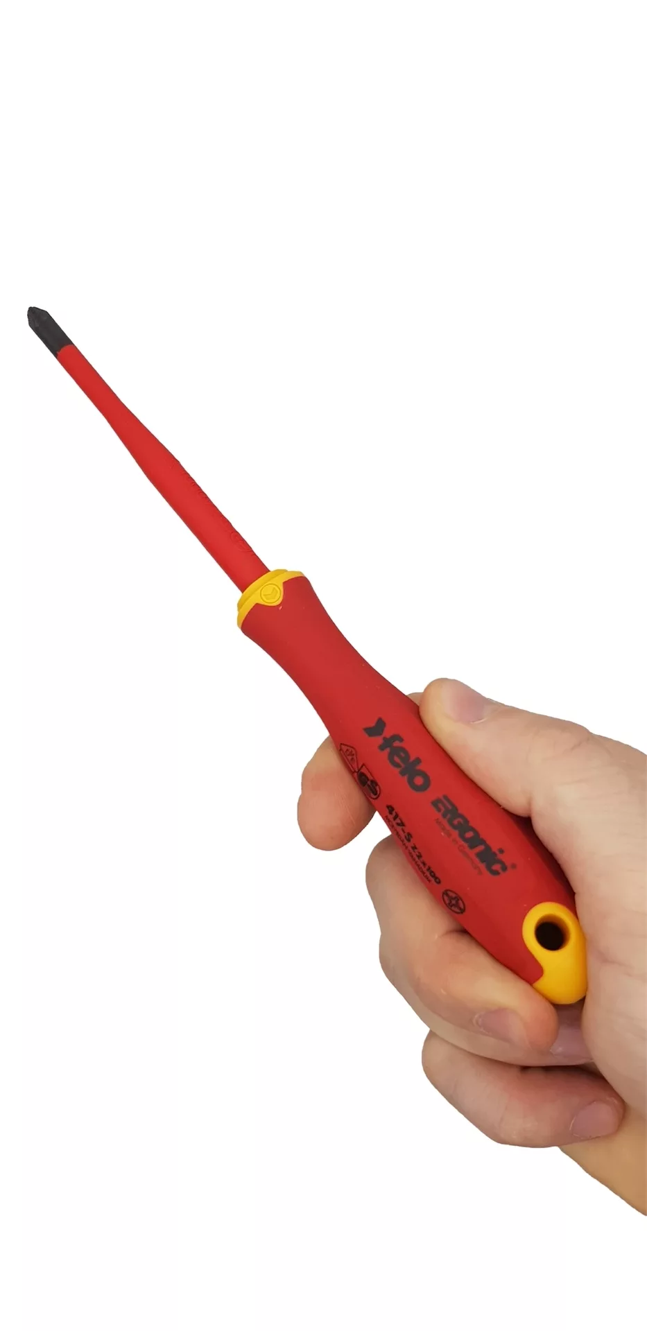 Отвёртка SLIM ERGONIC диэлектр., серия 417, +/- Z 2x100 FELO 417 293 90