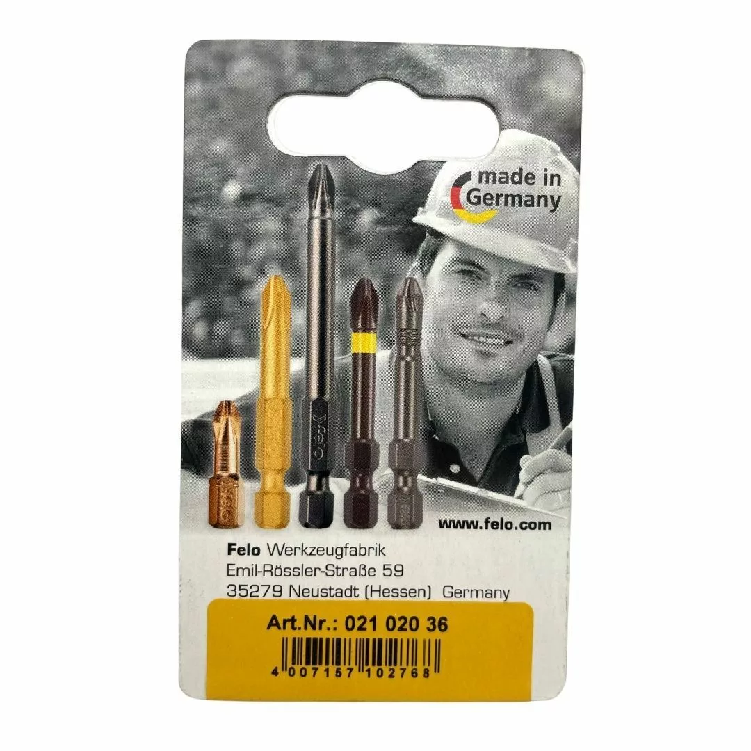 Биты PZ2х25, С 6,3, 2 шт. FELO 021 020 36