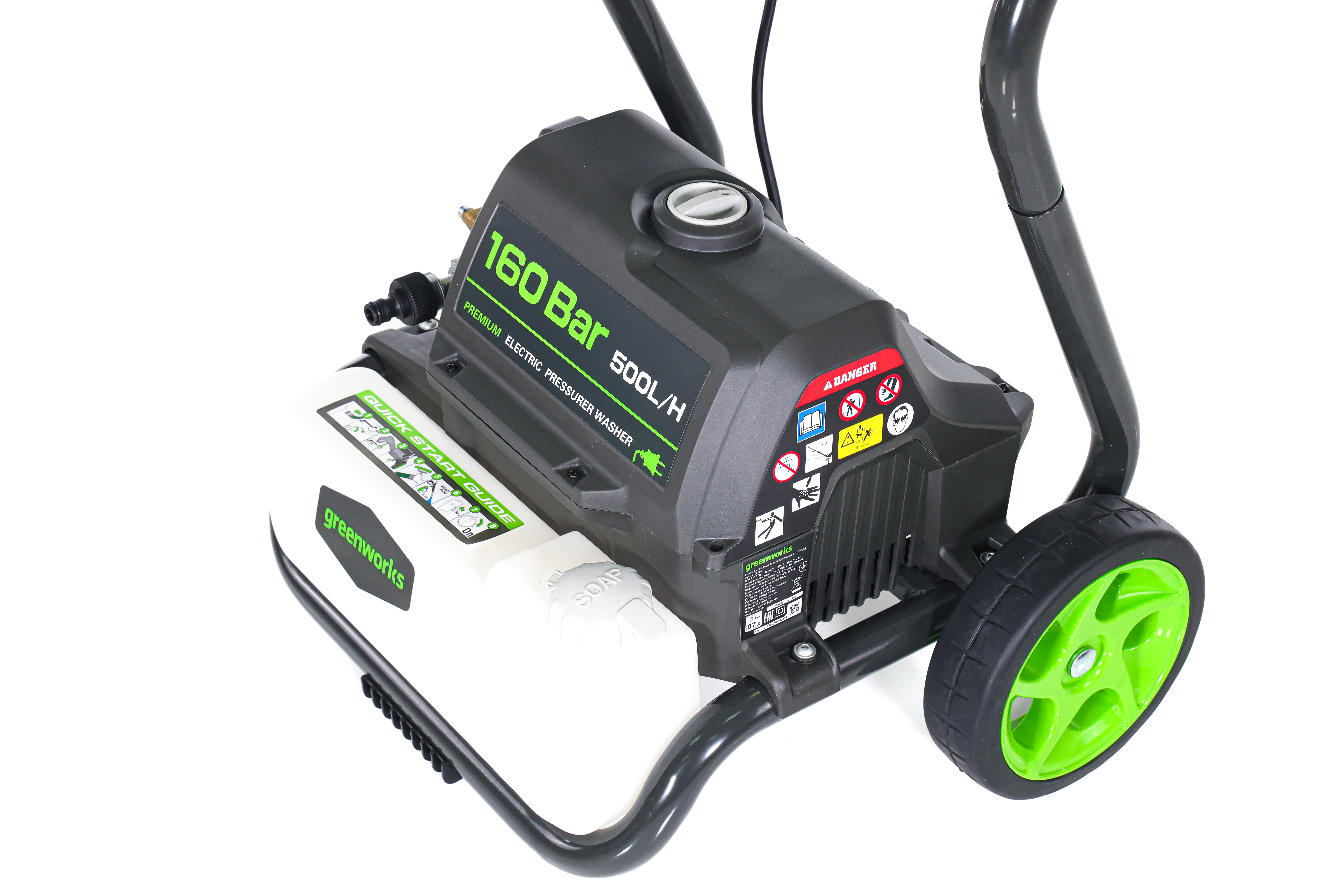 Мойка высокого давления Greenworks 160 бар GPWG8II 2800W 5106807