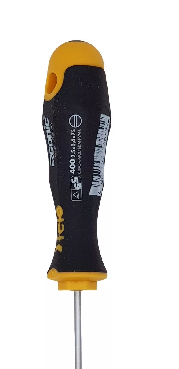 Отвёртка серия 400 Ergonic, SL2,5х0,4х75 FELO 400 022 10