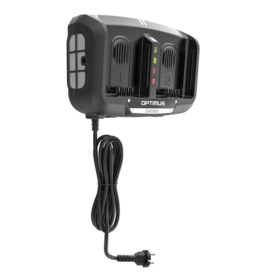 Ультрабыстрое двойное двухпортовое зарядное устройство Greenworks 82V CHD1300 2960507 (с двумя слотами)