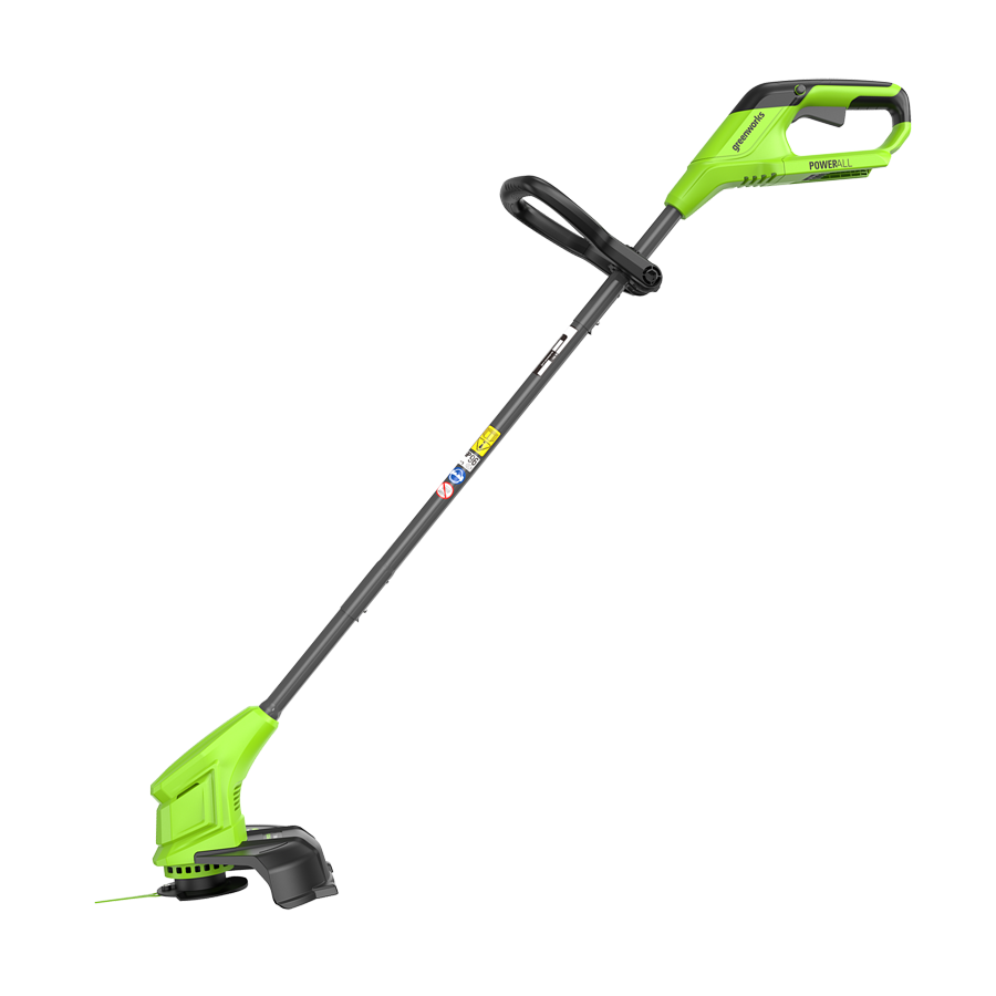 Триммер аккумуляторный Greenworks 25 см 24V G24LT251 2113307SA с пластиковым ножом, с АКБ на 2 А*ч и ЗУ