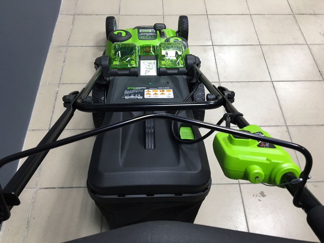 Газонокосилка аккумуляторная Greenworks 49 см 40V G40LM49DB TwinForce 2500207, без АКБ и ЗУ