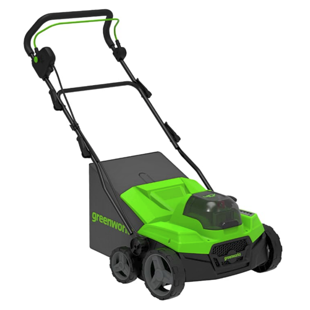 Аэратор-скарификатор 38 см аккумуляторный Greenworks 40V GD40SC38II 2517607, бесщеточный, без АКБ и ЗУ