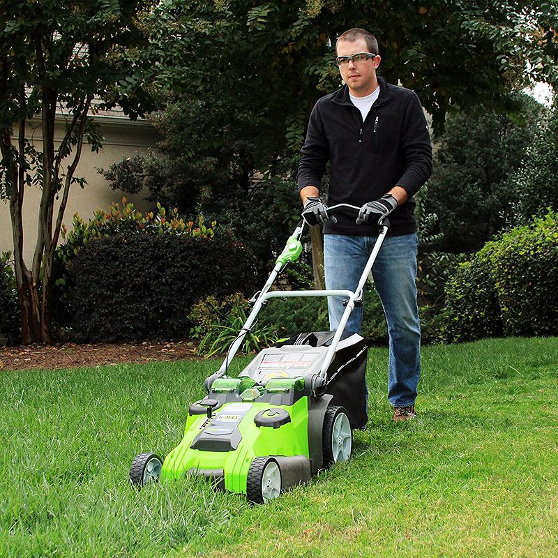 Газонокосилка аккумуляторная Greenworks 49 см 40V G40LM49DB TwinForce 2500207, без АКБ и ЗУ