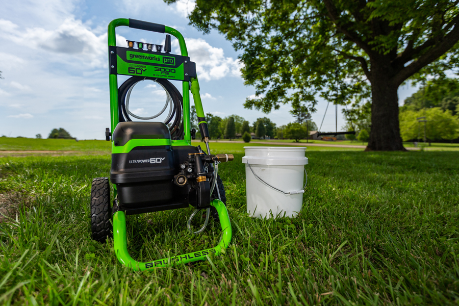 Мойка высокого давления аккумуляторная 250 бар с портом на два аккумулятора Greenworks GDPW60DP 60V 5106207, без АКБ и ЗУ