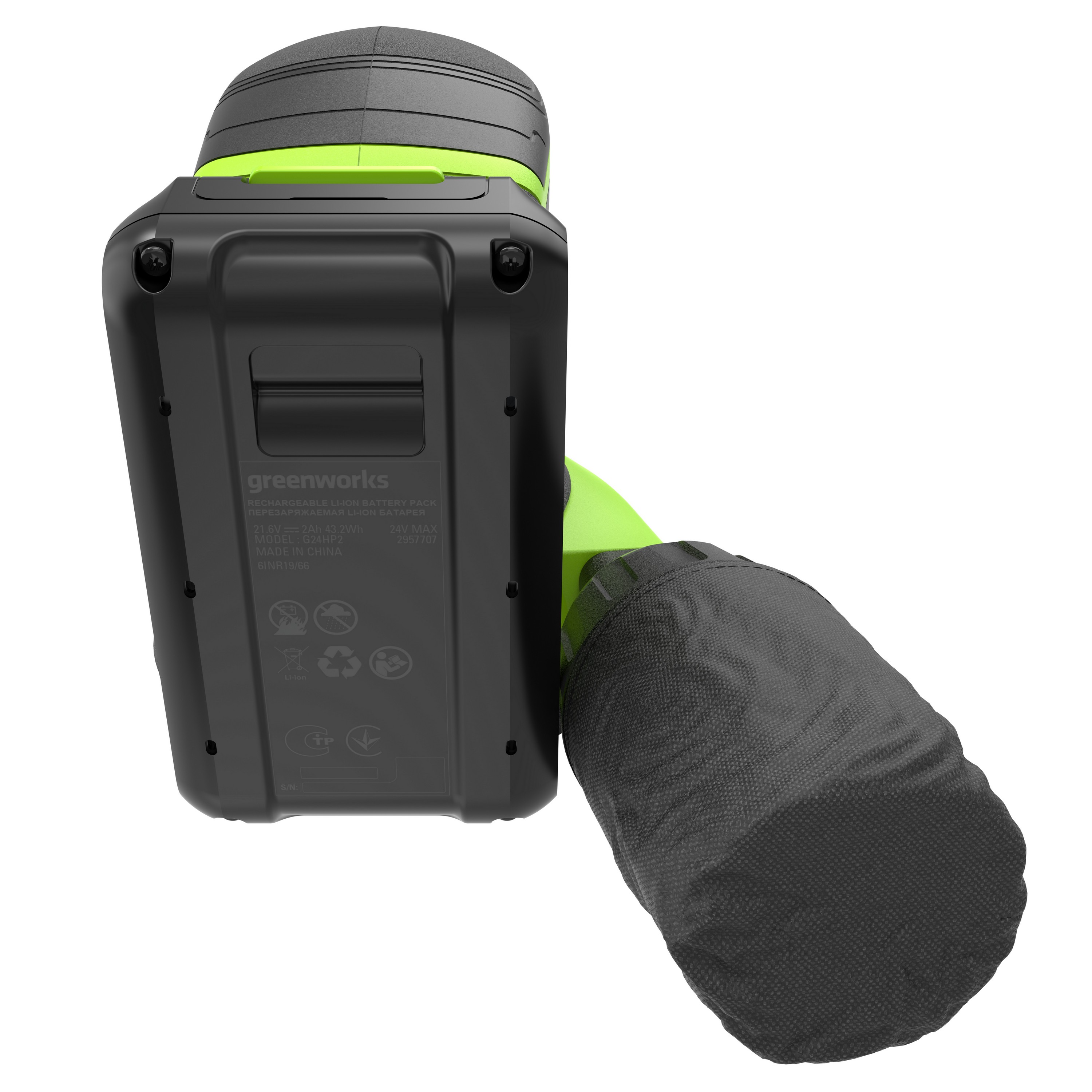 Шлифмашинка эксцентриковая 125 мм аккумуляторная Greenworks 24V OS325 3100907, без АКБ и ЗУ