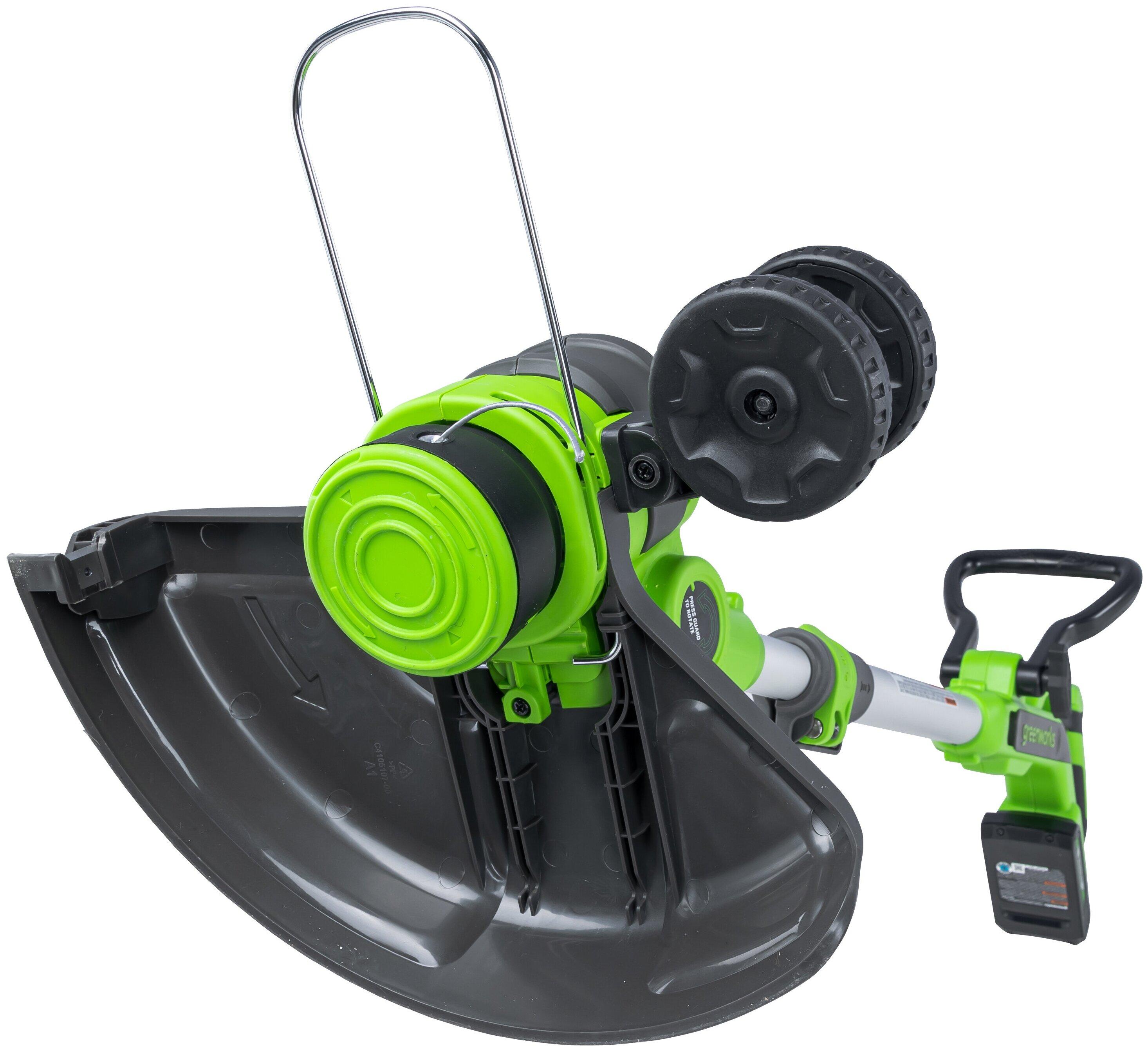 Триммер аккумуляторный Greenworks 30 см 24V G24LT30 2110407, без АКБ и ЗУ