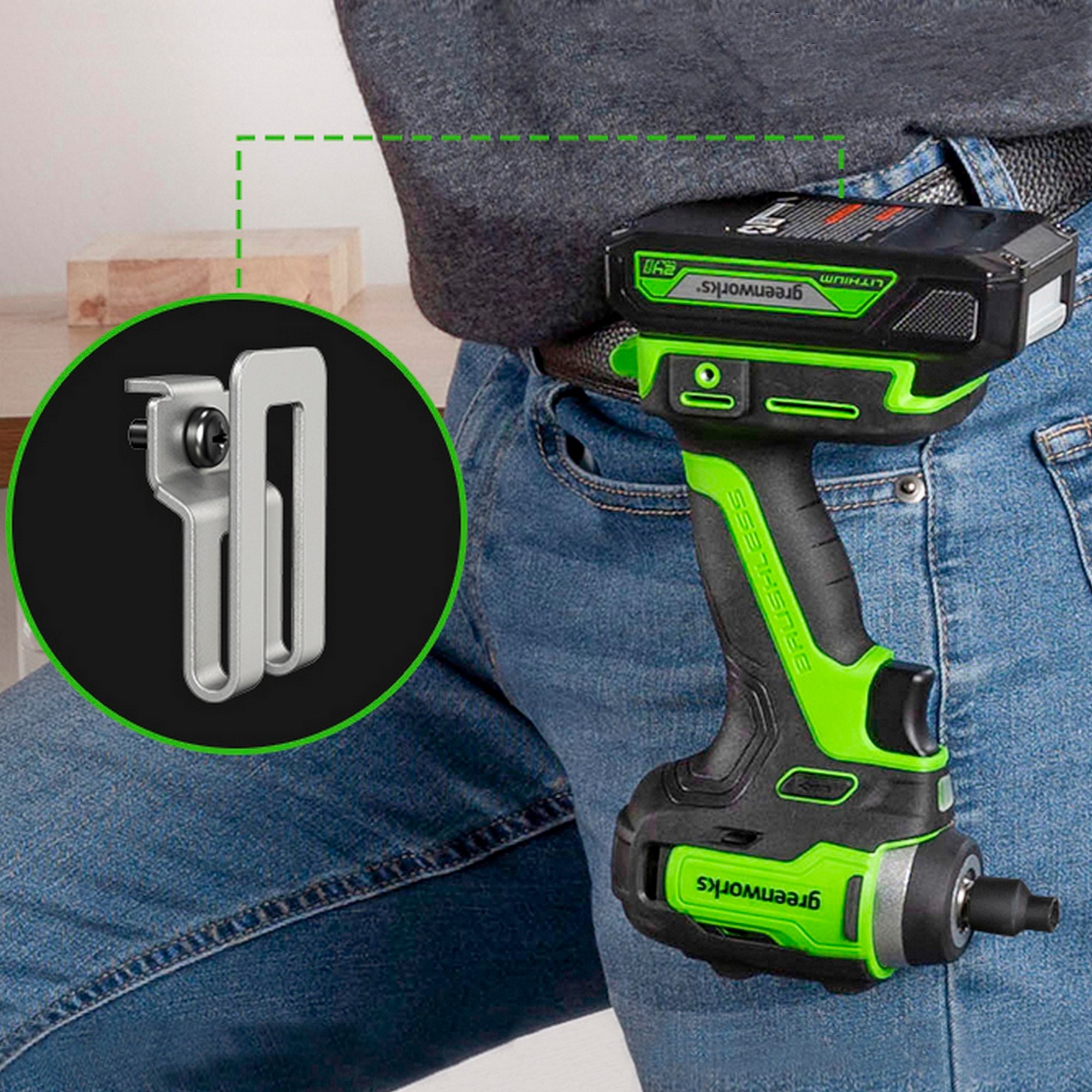 Гайковёрт ударный аккумуляторный Greenworks 24V 200Нм G24IW200 3803607, бесщёточный, без АКБ и ЗУ