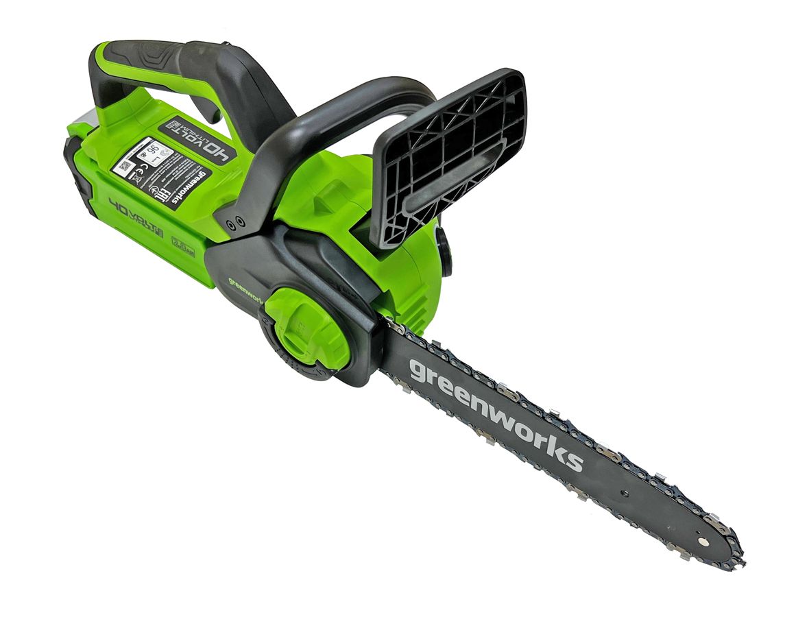 Пила аккумуляторная цепная Greenworks 30 см 40V G40CS30II 2007807, без АКБ и ЗУ