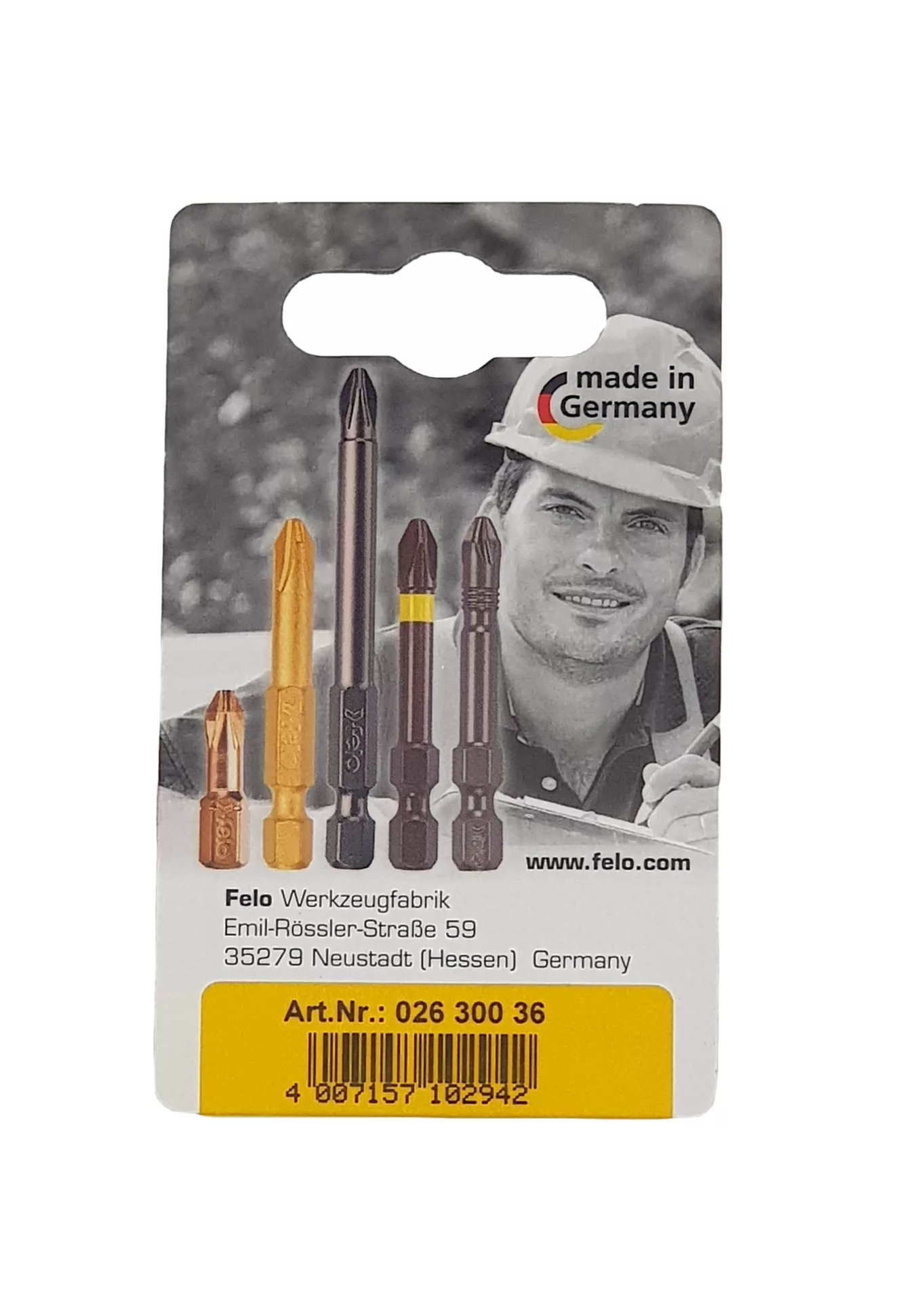 Биты Torx30х25, С 6,3, 2 шт. FELO 026 300 36