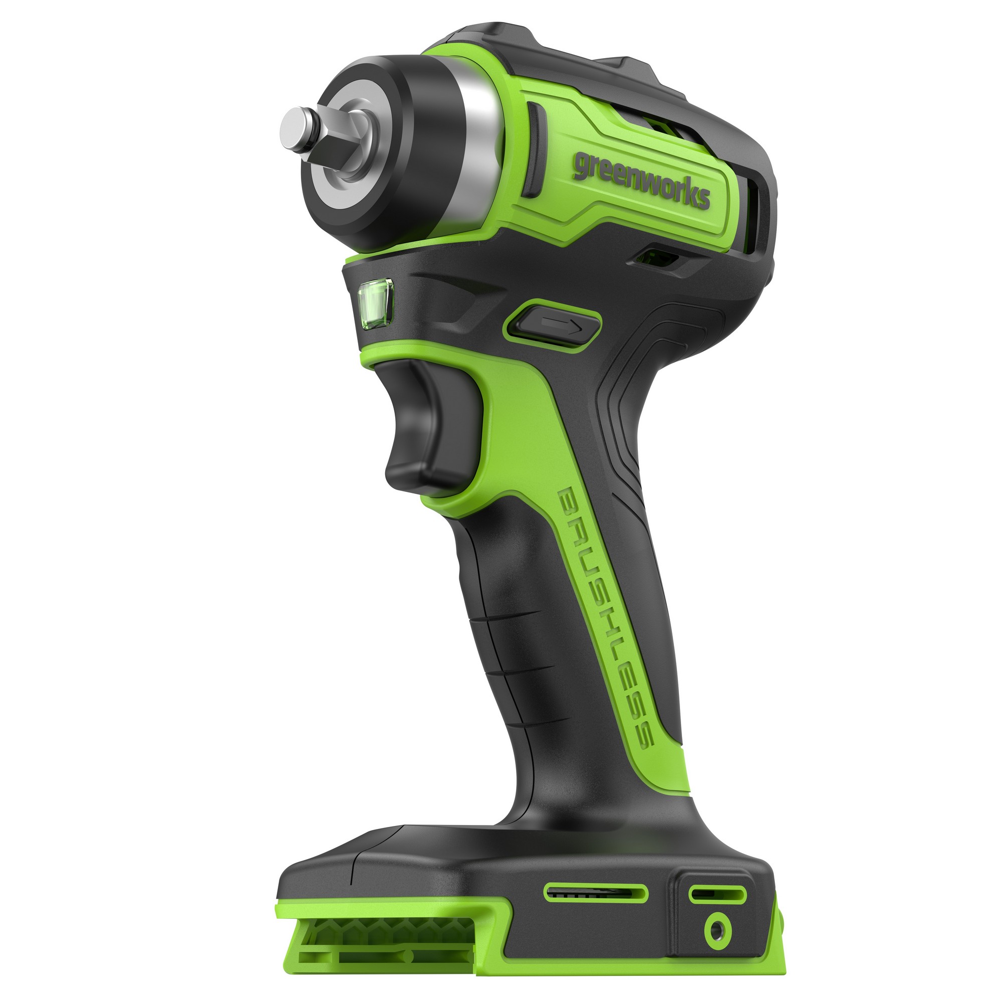 Гайковёрт ударный аккумуляторный Greenworks 24V 200Нм G24IW200 3803607, бесщёточный, без АКБ и ЗУ