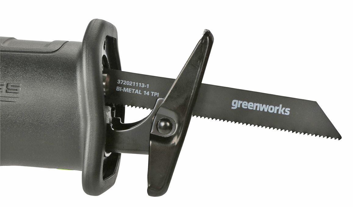 Пила сабельная аккумуляторная Greenworks 24V GD24RS 1200407, бесщеточная, без АКБ и ЗУ
