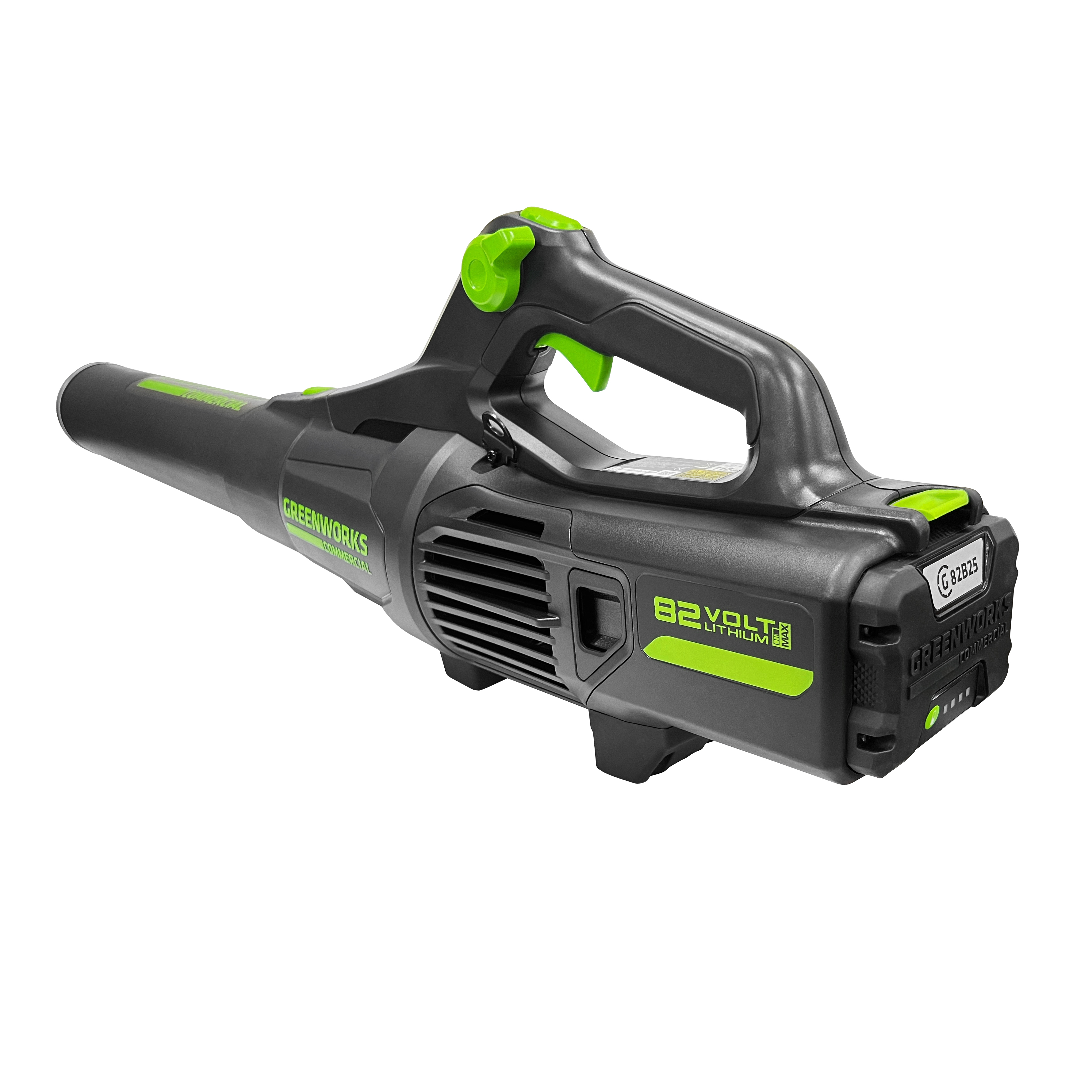 Воздуходув аккумуляторный (225 км/ч) Greenworks 82V GD82ABII 2407007, бесщеточный, без АКБ и ЗУ