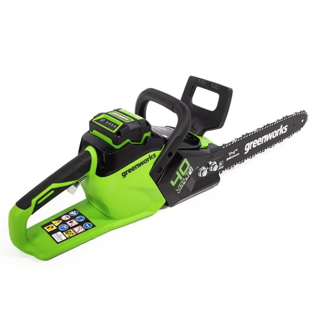 Пила аккумуляторная цепная Greenworks 35 см 40V GD40CS15 2005707, до 1,5 кВт, бесщёточная, без АКБ и ЗУ