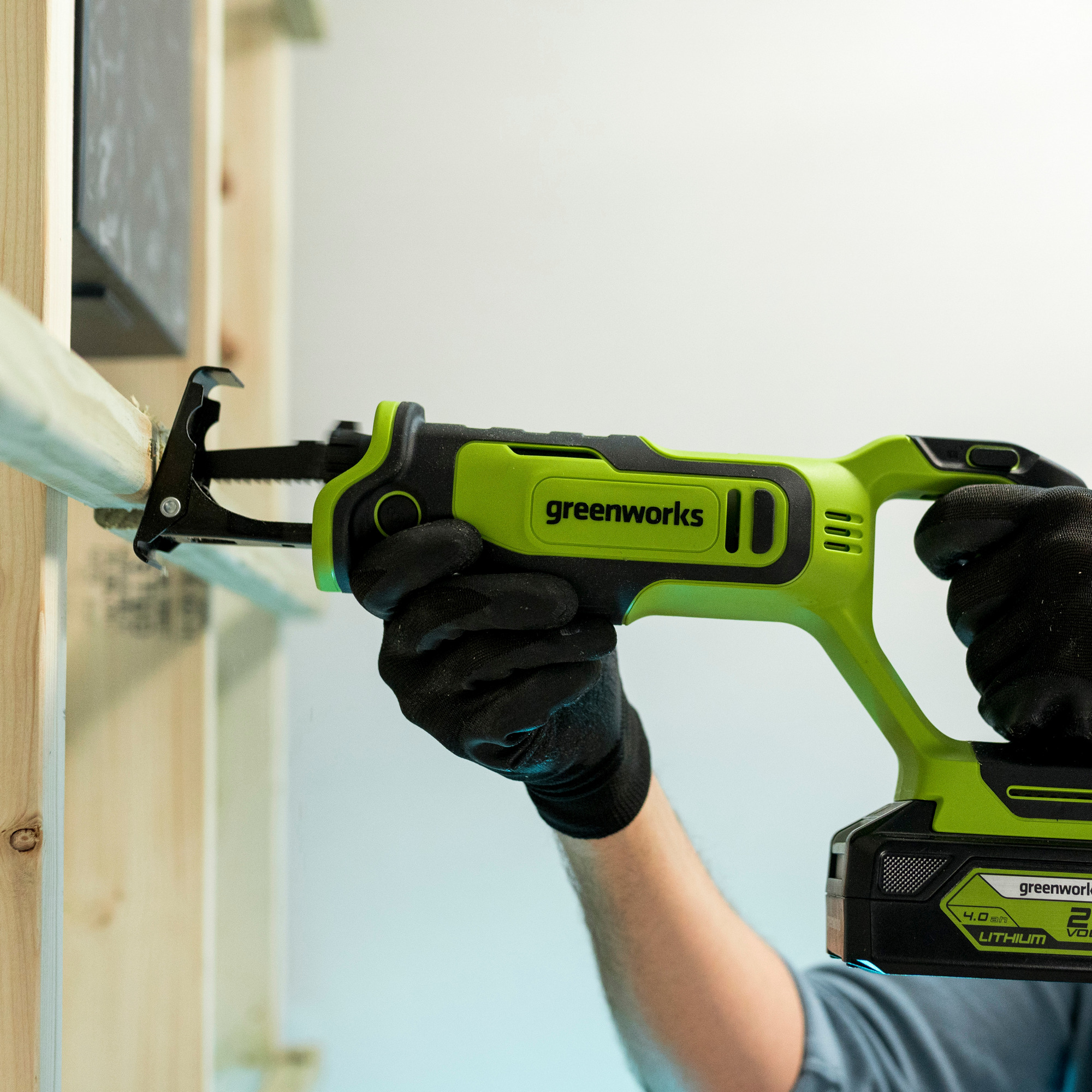 Пила сабельная аккумуляторная Greenworks 24V GPT-BLRS-1 1200607, бесщеточная, без АКБ и ЗУ