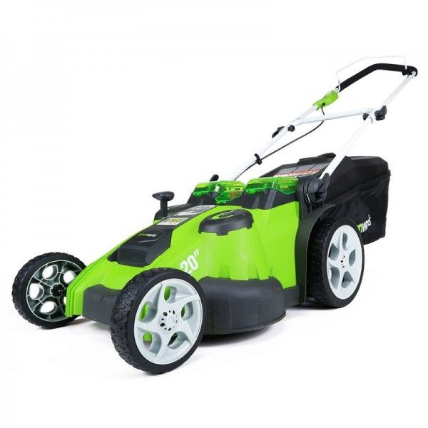 Газонокосилка аккумуляторная Greenworks 49 см 40V G40LM49DB TwinForce 2500207, без АКБ и ЗУ