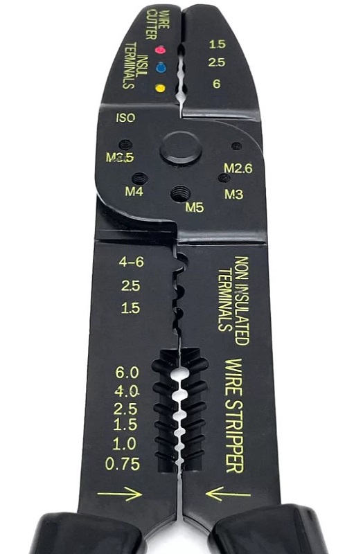 Пресс-клещи для изолированных и неизолированных кабельных наконечников 0,75-6 мм2 FELO 592 320 40