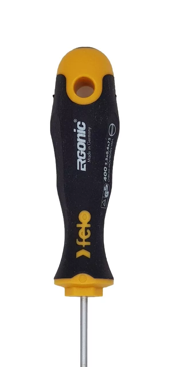Отвёртка серия 400 Ergonic, SL2,5х0,4х75 FELO 400 022 10