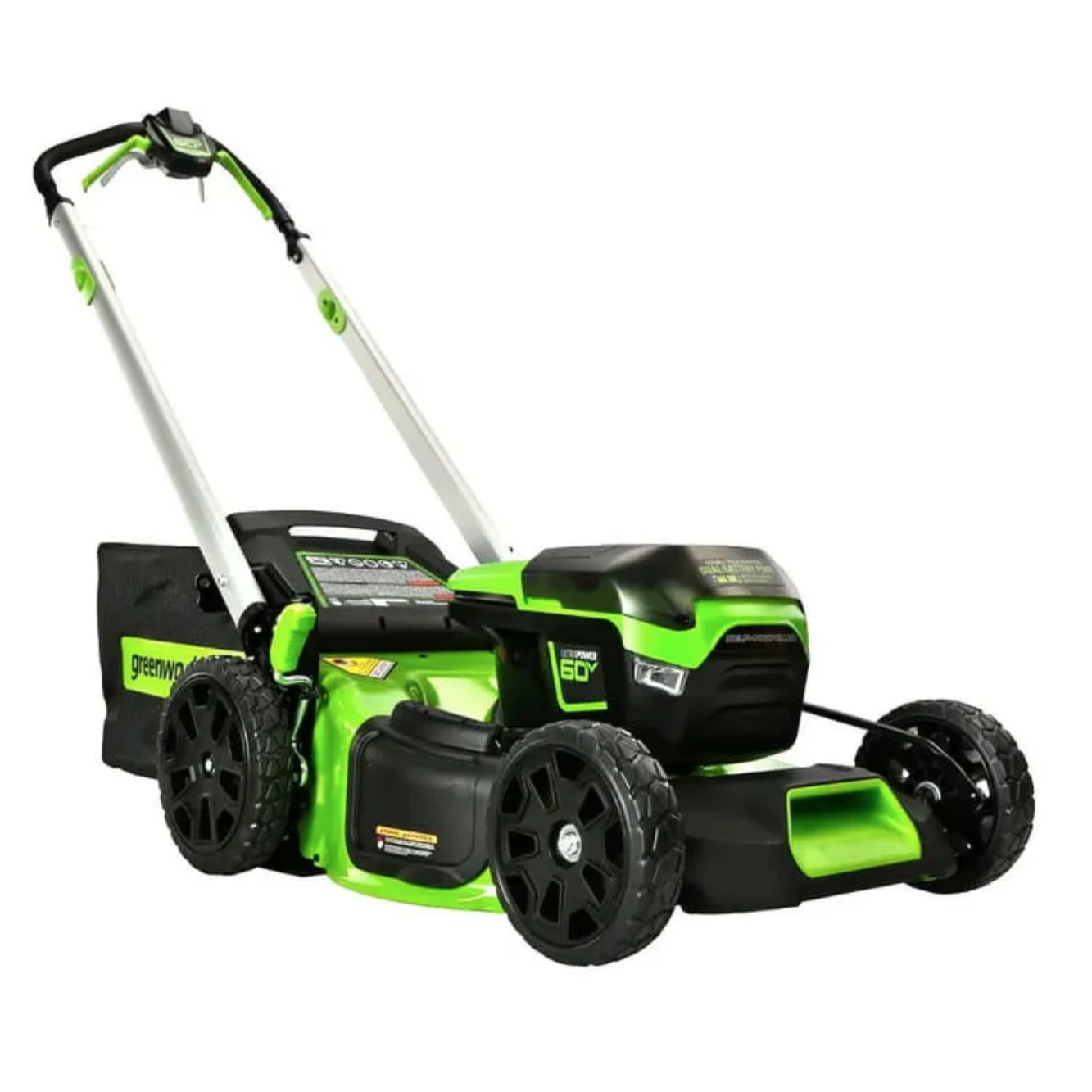 Газонокосилка самоходная, аккумуляторная 51 см Greenworks  60V GD60LM51SP 2514307, бесщеточная, без АКБ и ЗУ