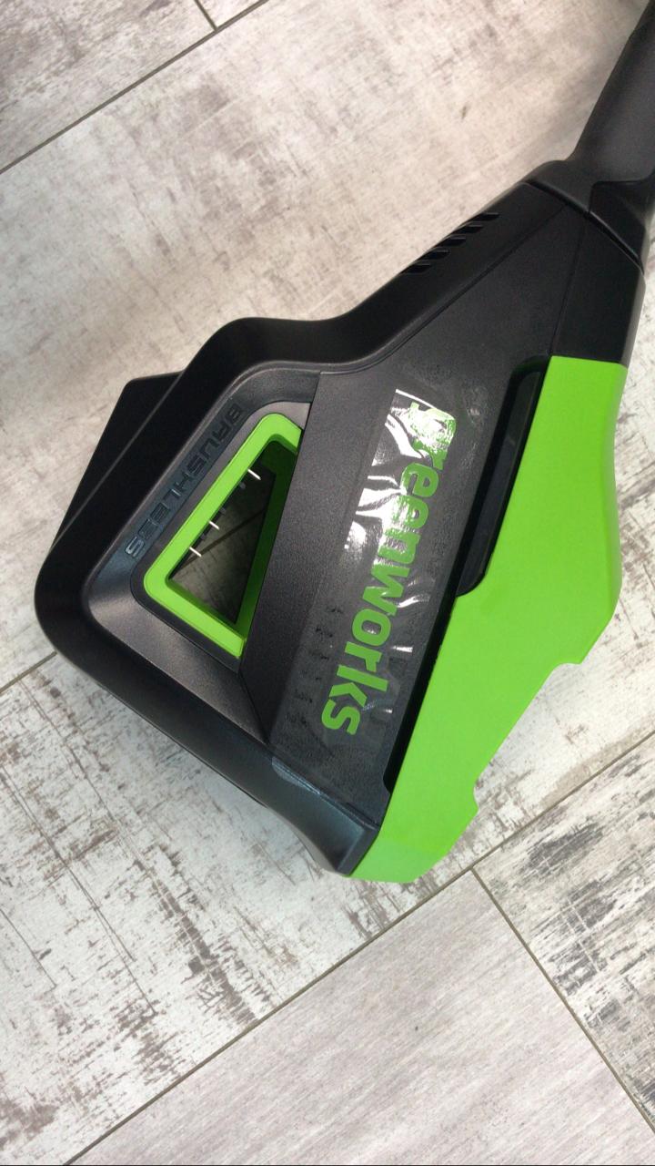 Триммер аккумуляторный 40 см Greenworks 60V GD60LT 2108307, бесщеточный, c АКБ на 5 А*ч и ЗУ