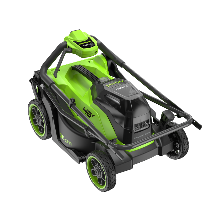 Газонокосилка аккумуляторная 36 см Greenworks 2х24V (48V) GD24X2LM361 2520707, бесщеточная, без АКБ и ЗУ