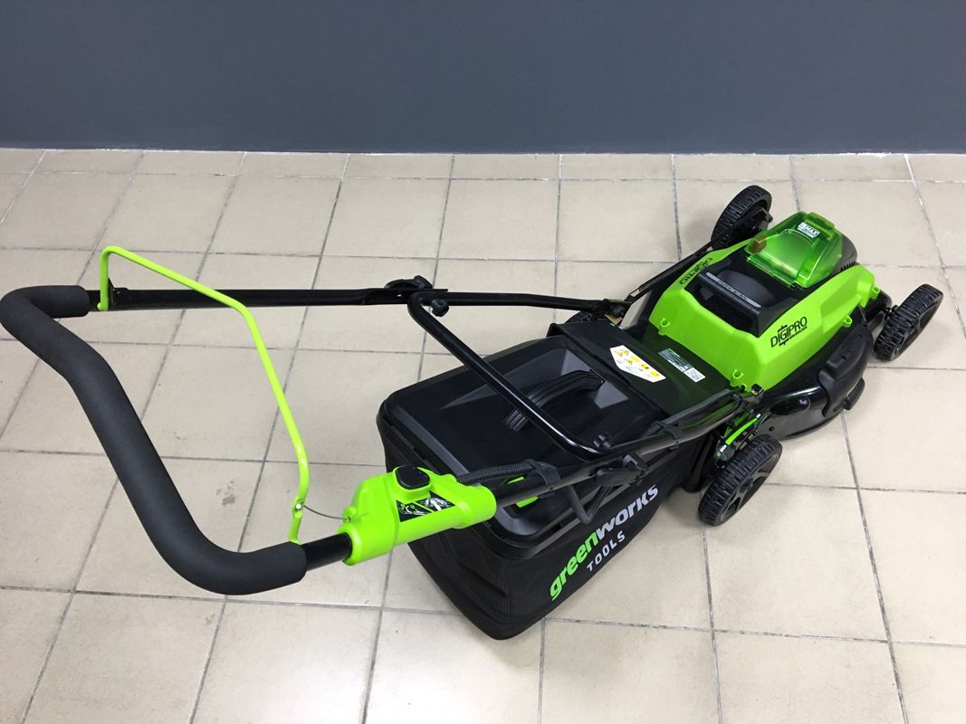 Газонокосилка аккумуляторная Greenworks 45 см 40V GD40LM45, бесщёточная, без АКБ и ЗУ