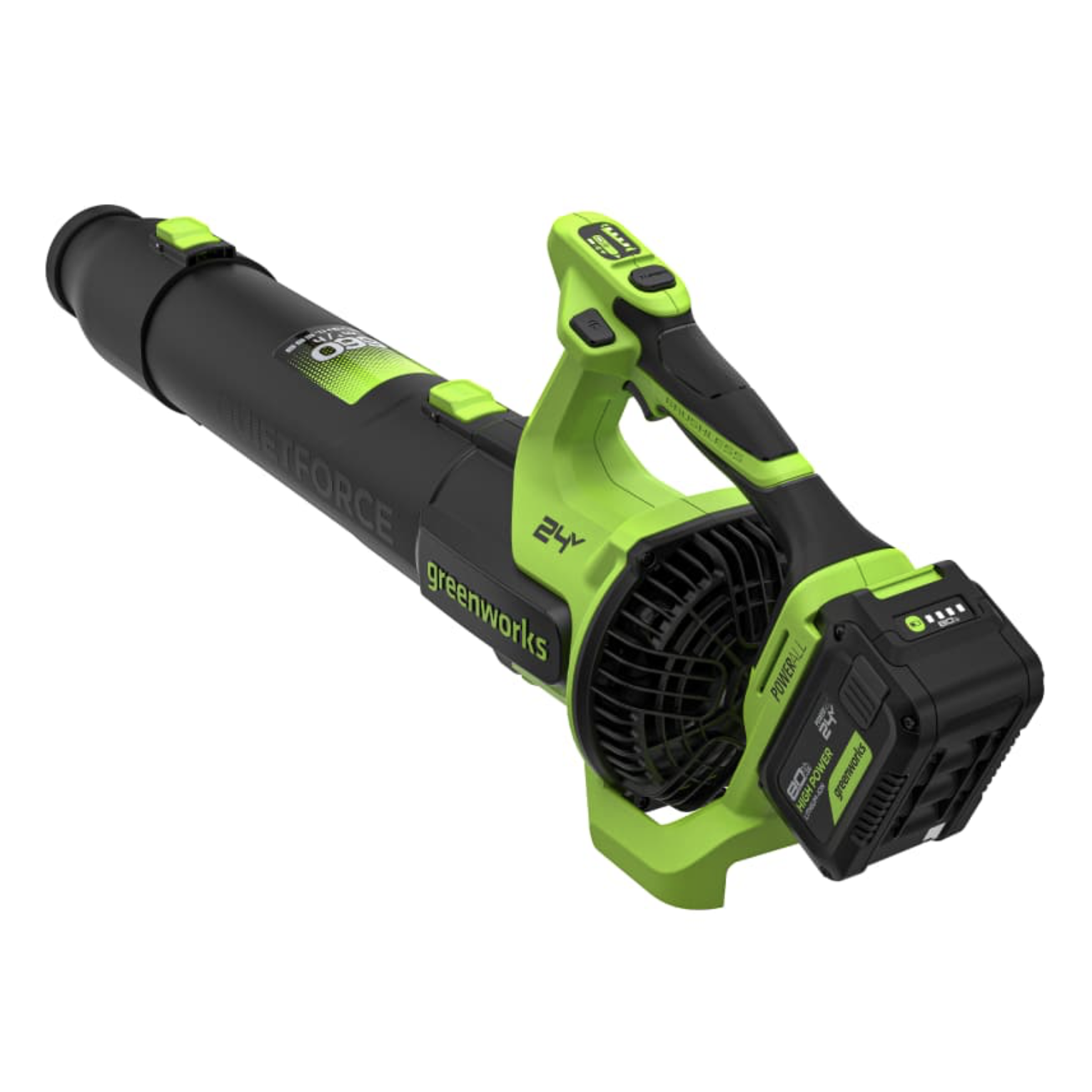 Воздуходув 209 км/ч аккумуляторный Greenworks 24V BL2900C, бесщёточная, без АКБ и ЗУ