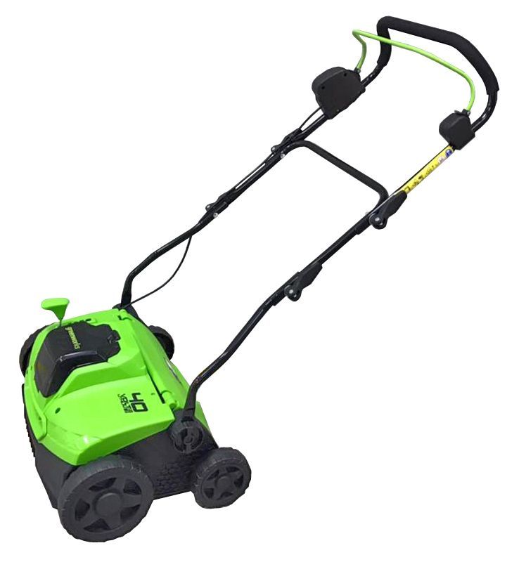 Аэратор-скарификатор 36 см аккумуляторный Greenworks 40V, бесщёточный, без АКБ и ЗУ