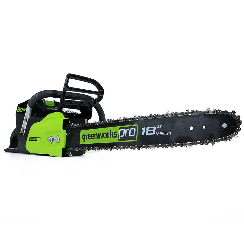 Пила аккумуляторная цепная Greenworks 45 см 80V GD80CS50, бесщёточная, без АКБ и ЗУ