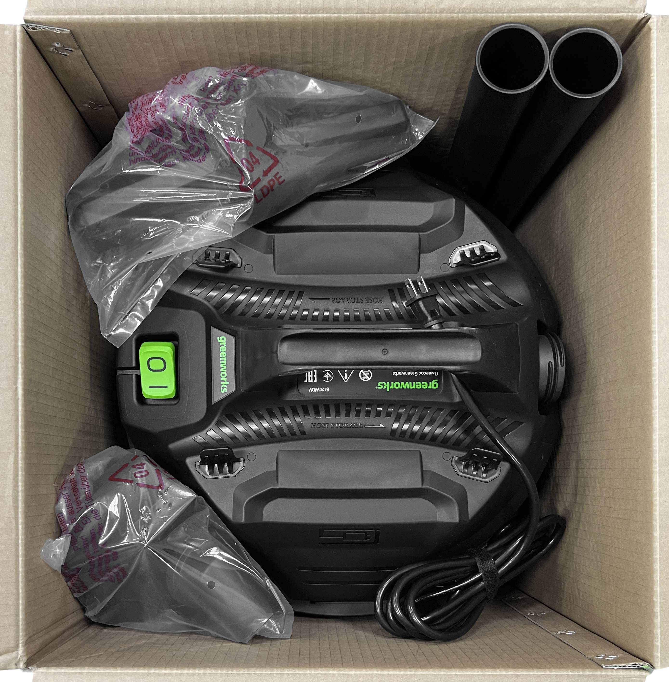 Пылесос строительный электрический 1300 Вт Greenworks 220V G120WDV 4701207