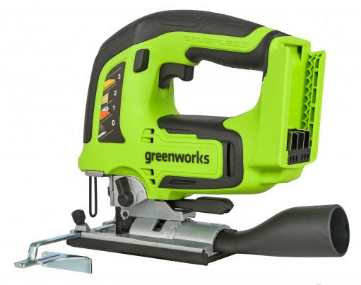 Лобзик аккумуляторный Greenworks 24V GD24JS 3601407, бесщеточный, без АКБ и ЗУ