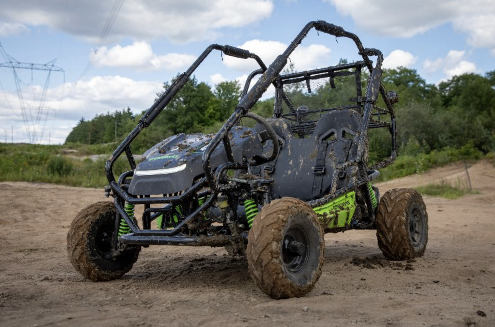 Двухместный подростковый багги Greenworks GK52400 82V аккумуляторный