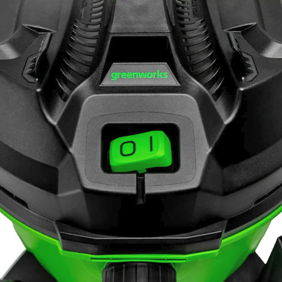 Пылесос строительный электрический 1300 Вт Greenworks 220V G120WDV 4701207