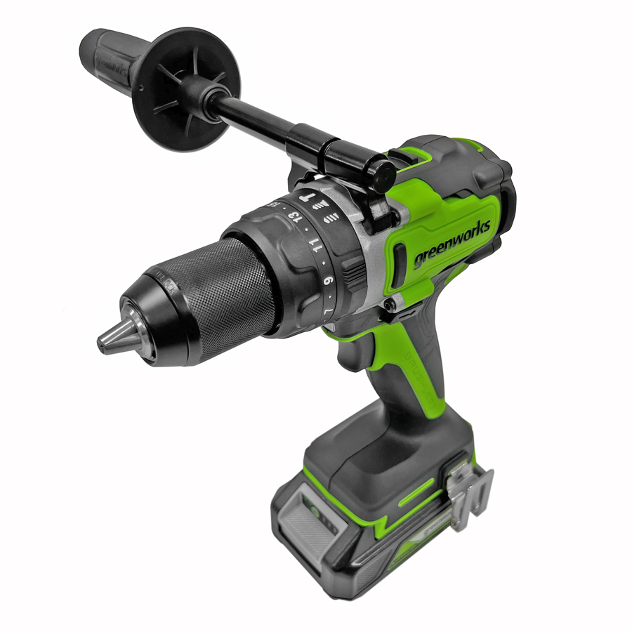 Дрель-шуруповерт ударная аккумуляторная Greenworks 24V GD24DD140 (140 Нм) 3707607, бесщёточная, без АКБ и ЗУ