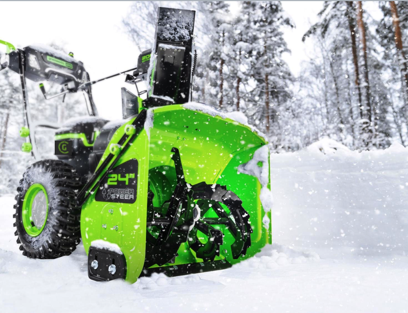 Снегоуборщик аккумуляторный самоходный 61 см Greenworks 82V Commercial GD82ST56 2602807, бесщёточный, без АКБ и ЗУ