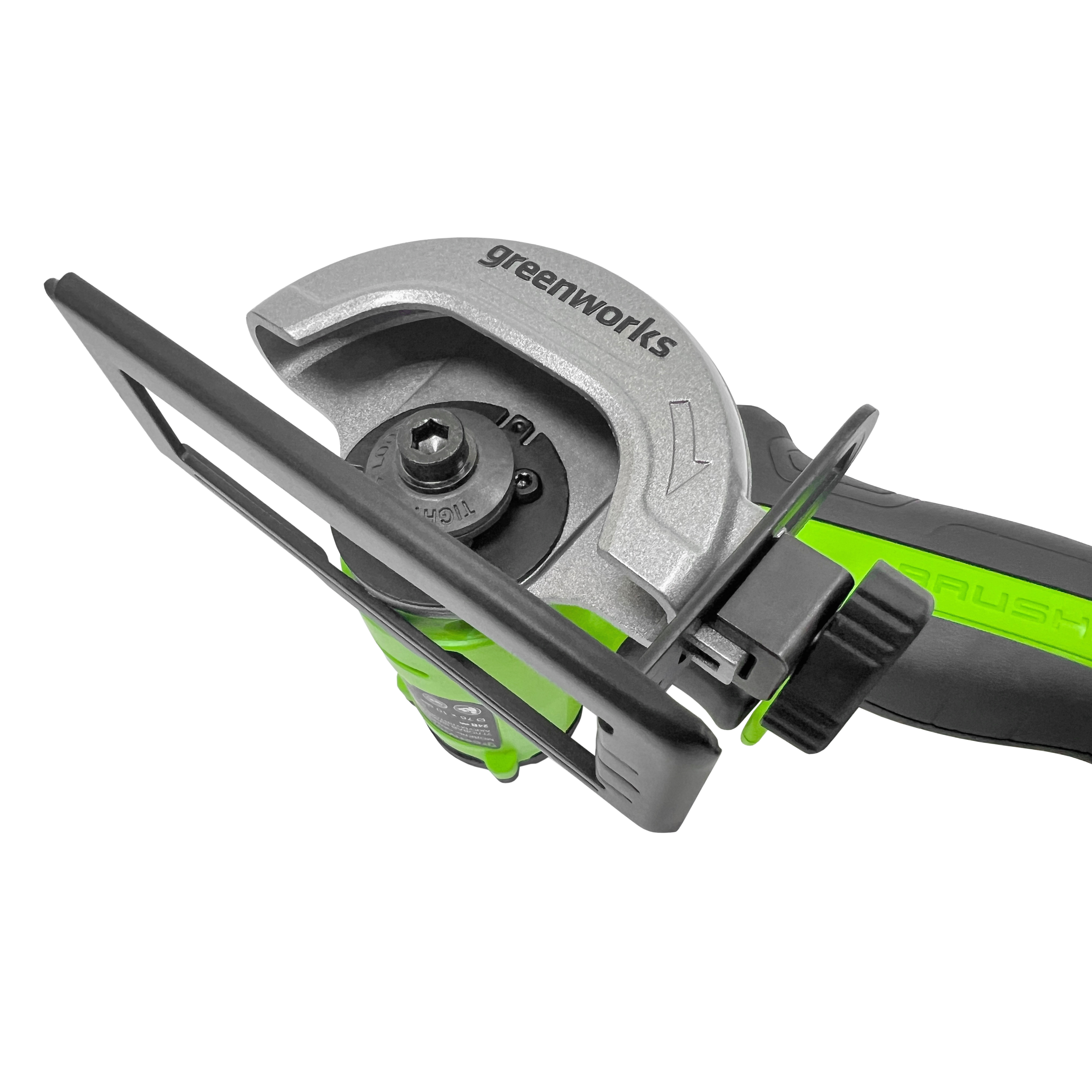 Углошлифовальная машина (болгарка) 76 мм аккумуляторная Greenworks 24V GD24UCS 3402007, бесщеточная, без АКБ и ЗУ