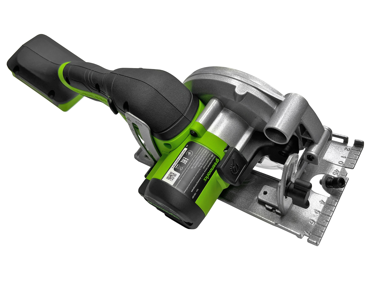Циркулярная мини-пила 120 мм аккумуляторная Greenworks 24V G24MCS 1501207, бесщеточная, без АКБ и ЗУ