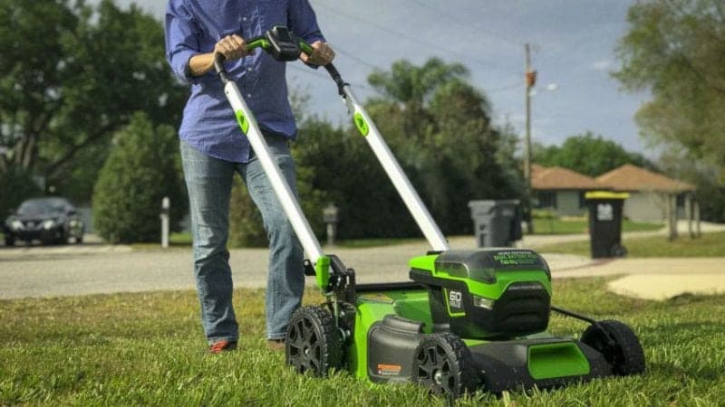 Газонокосилка самоходная, аккумуляторная 51 см Greenworks  60V GD60LM51SP 2514307, бесщеточная, без АКБ и ЗУ