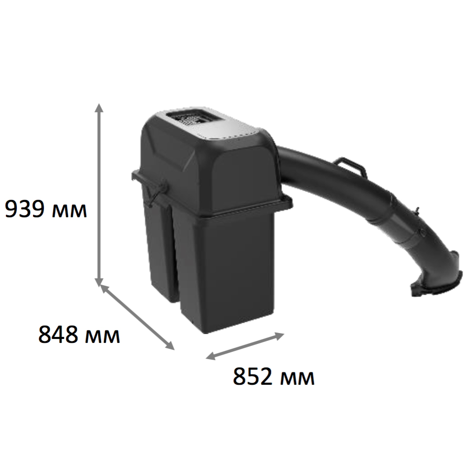 Контейнер-травосборник с системой сбора травы Greenworks 7500207 для газонокосилок с сиденьем Zero Turn CrossoverT CRZ428 и CrossoverT CRT428
