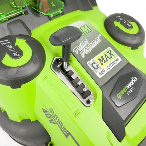 Газонокосилка аккумуляторная Greenworks 49 см 40V G40LM49DB TwinForce 2500207, без АКБ и ЗУ